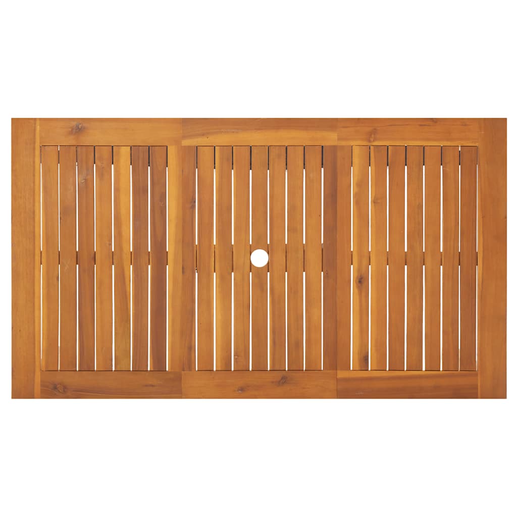 Garden Table 140x80x74 cm Solid Acacia Wood