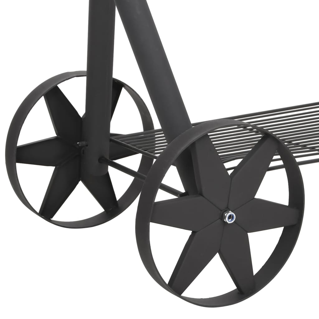 BBQ Charcoal Smoker with Bottom Shelf Black Heavy XXL