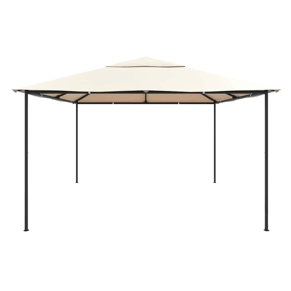 Gazebo Pavilion Tent Canopy 4x4 m Steel Beige