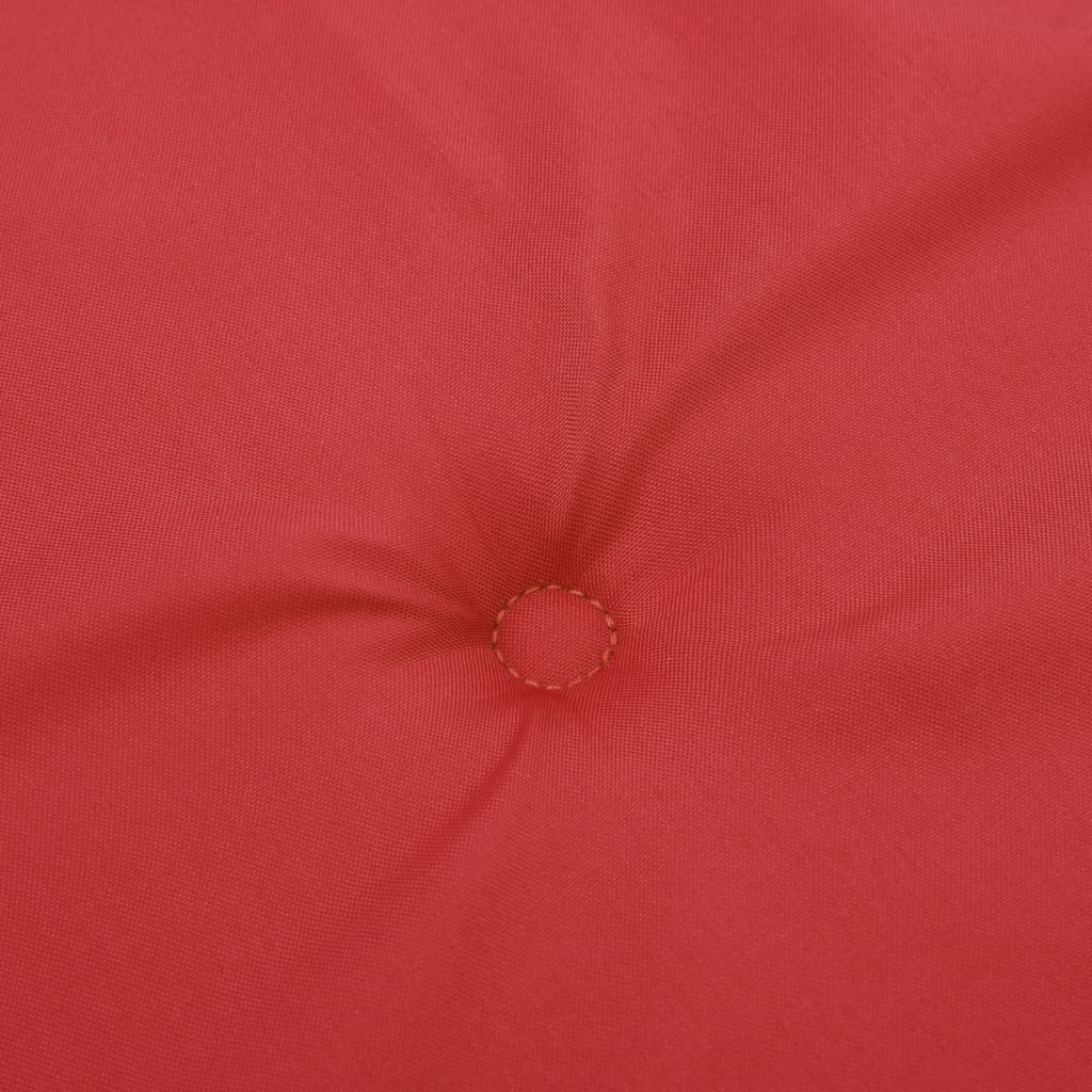 Garden Highback Chair Cushions 2 pcs Red 120x50x3 cm Fabric