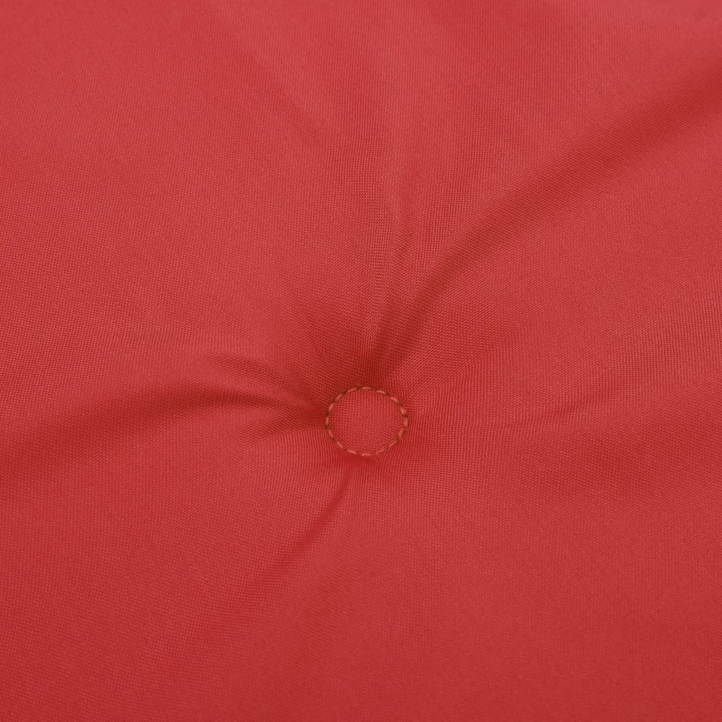 Garden Highback Chair Cushions 4 pcs Red 120x50x3 cm Fabric