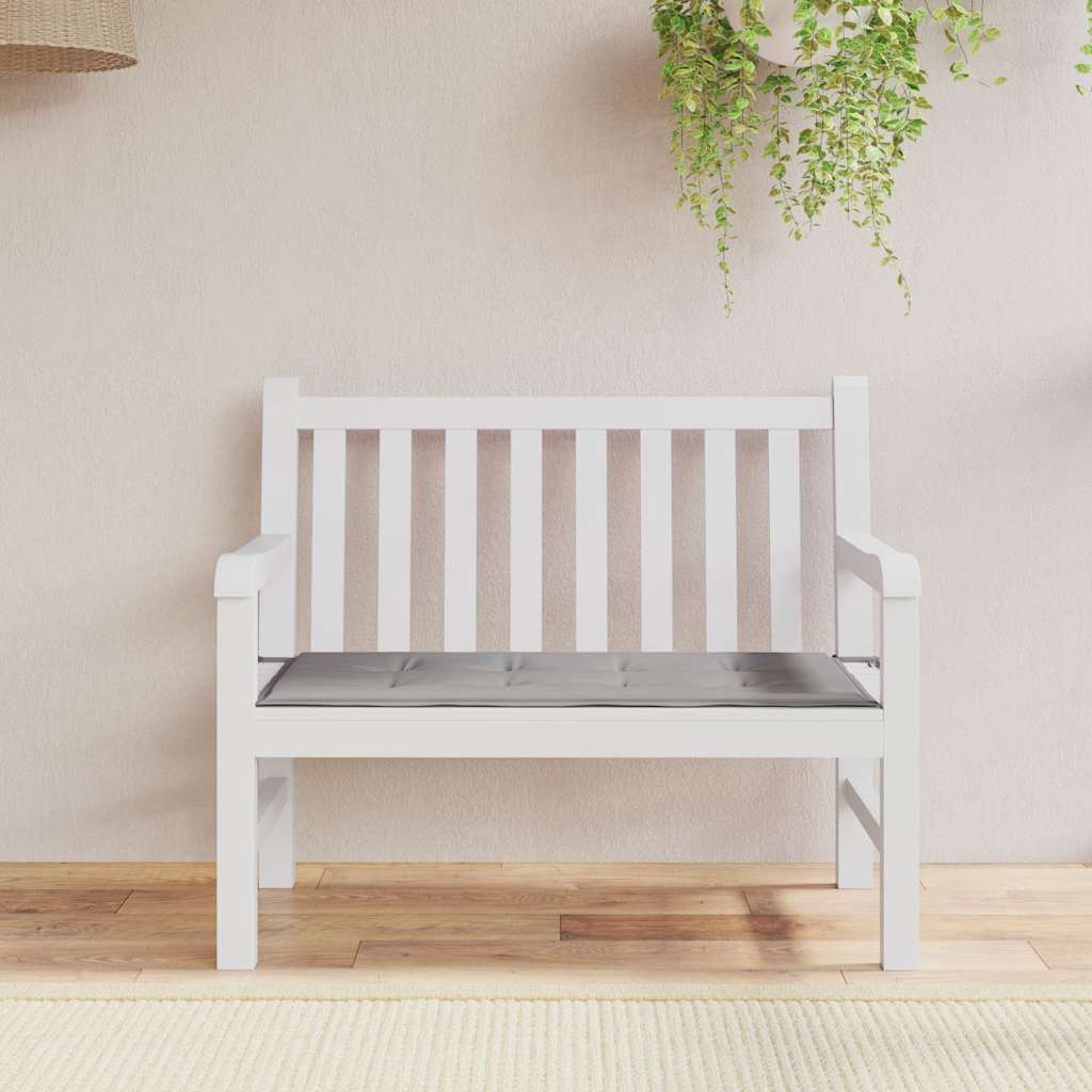 Garden Bench Cushion Grey 120x50x4 cm Oxford Fabric