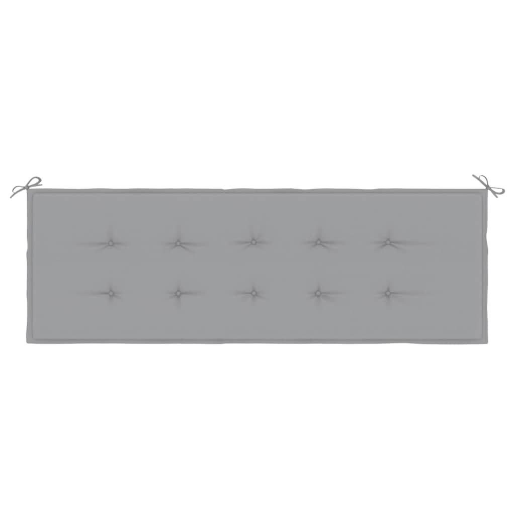 Garden Bench Cushion Grey 150x50x3 cm Oxford Fabric