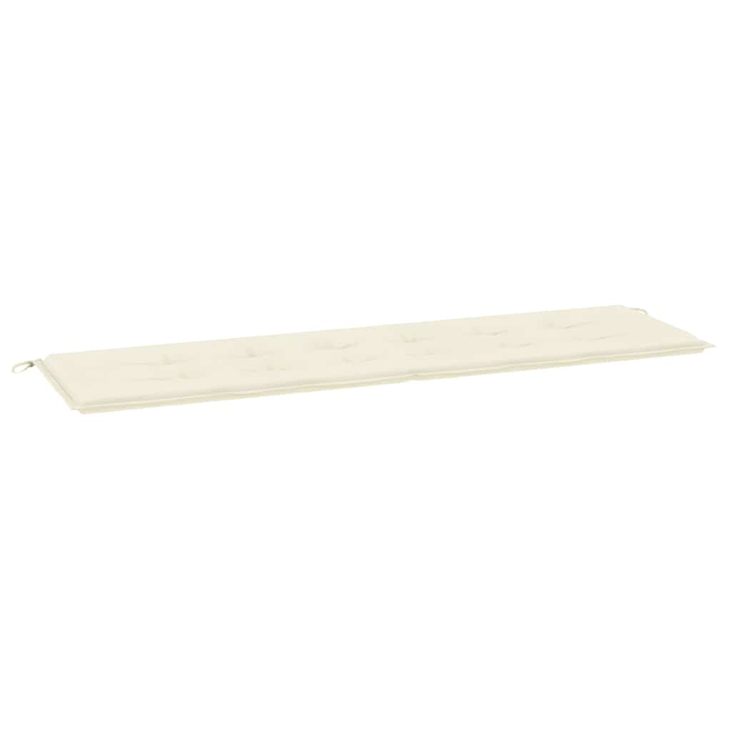 Garden Bench Cushion Cream 180x50x3 cm Oxford Fabric