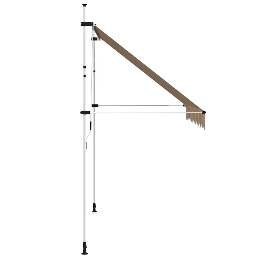 Manual Retractable Awning 300 cm Yellow and Blue Stripes