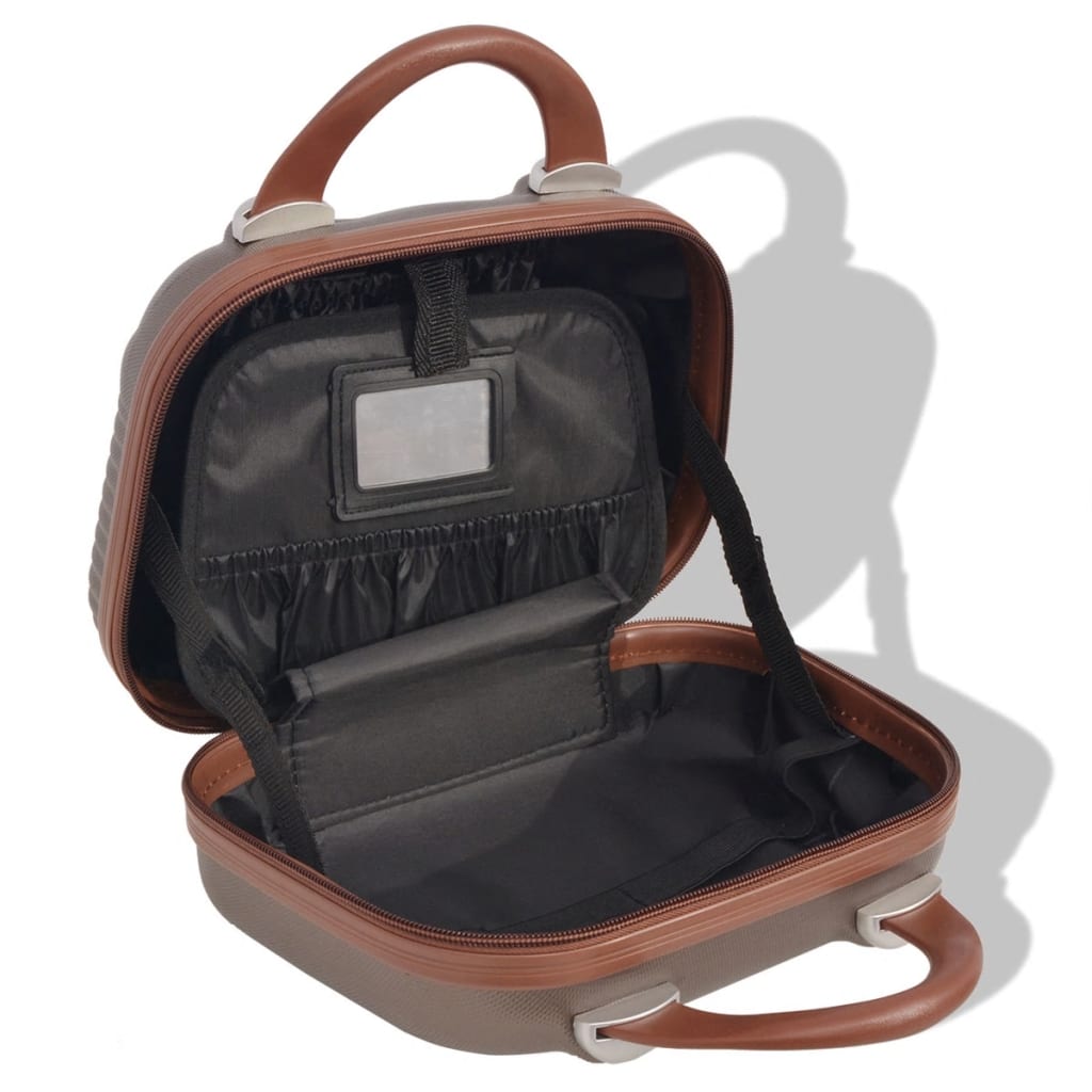 Four Piece Hardcase Trolley Set Coffee