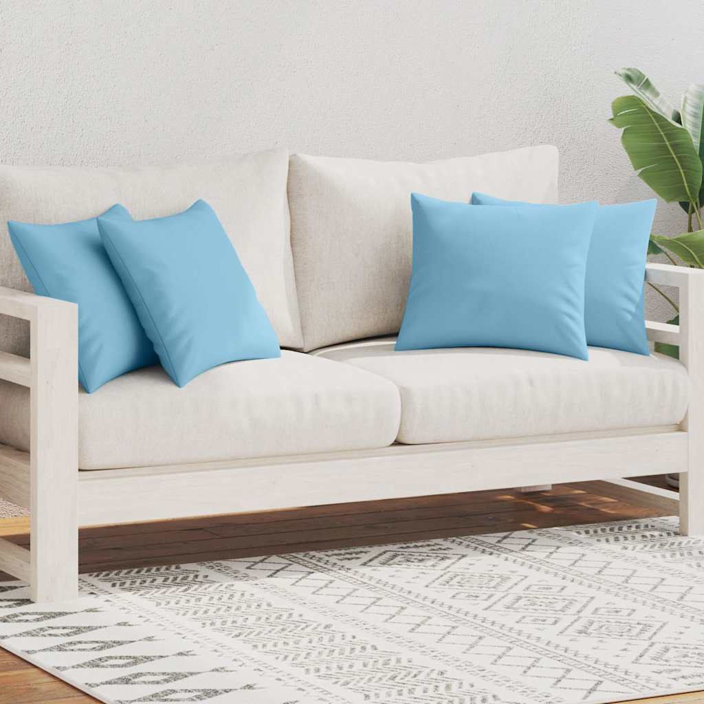 Outdoor Pillows 4 pcs 45x45 cm Light Blue