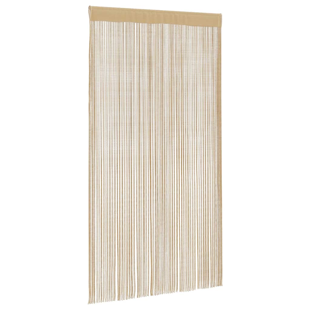 String Curtains 2 pcs 140x250 cm Beige