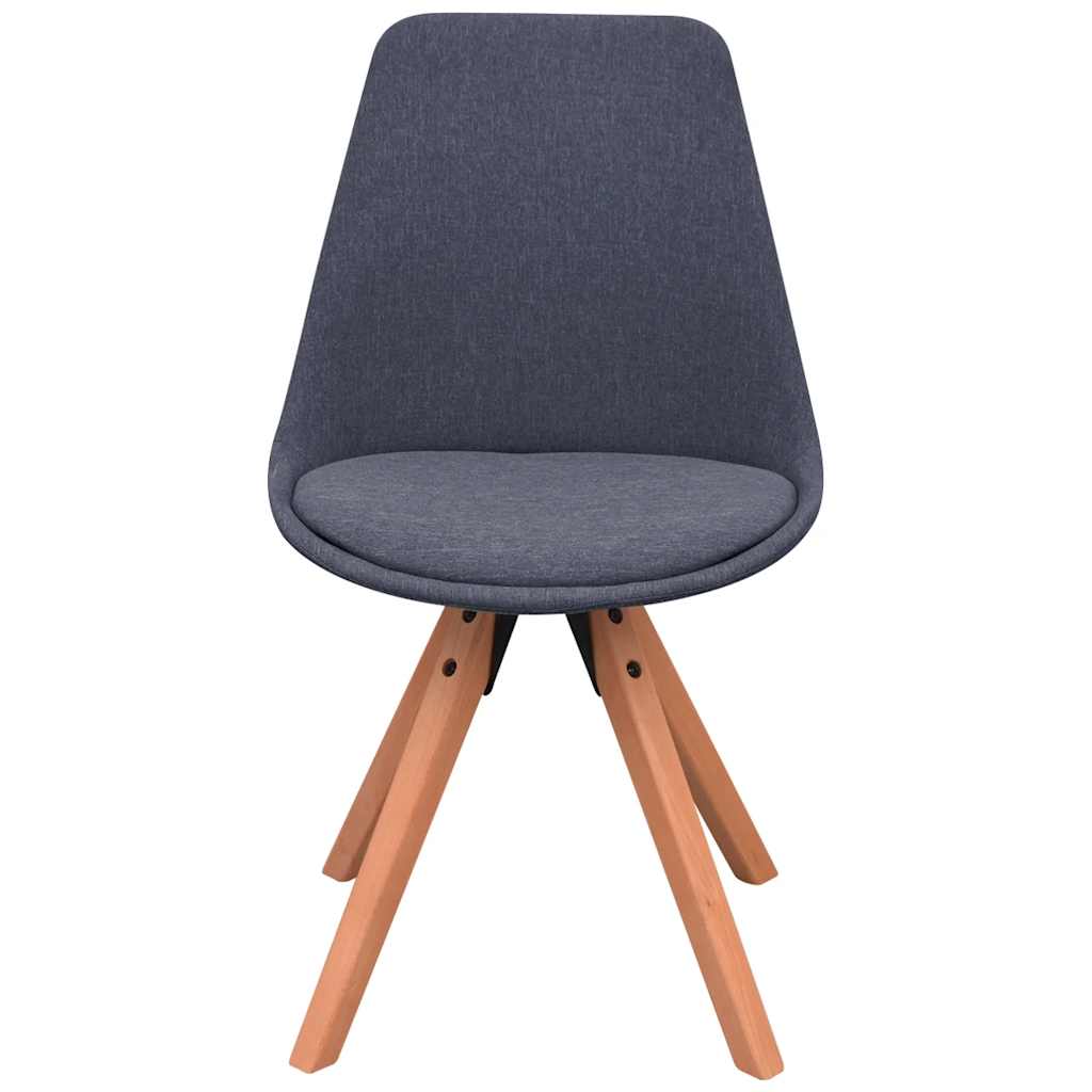 Dining Chairs 2 pcs Dark Grey Fabric