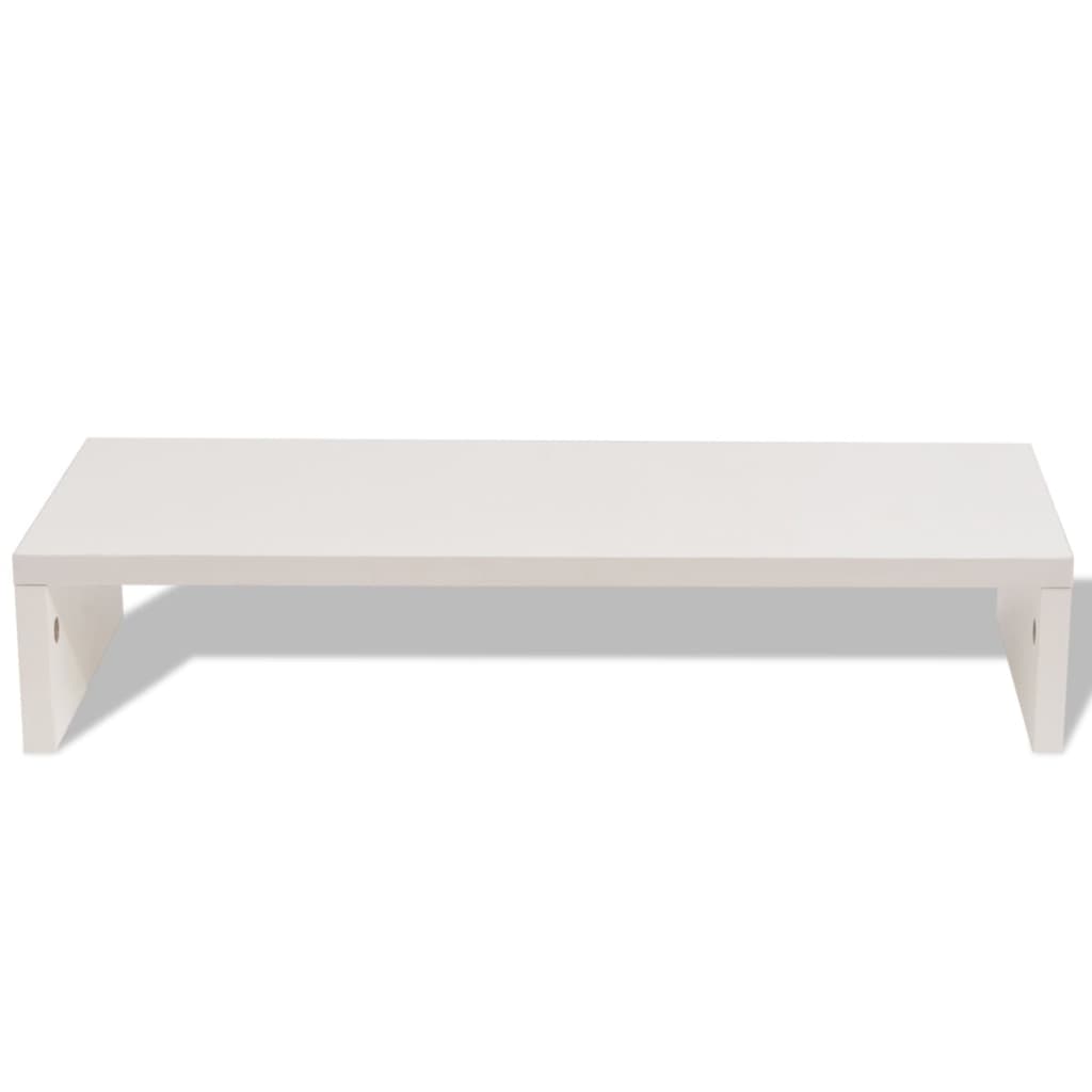 Monitor Stand Engineered Wood 60x23.5x12 cm White
