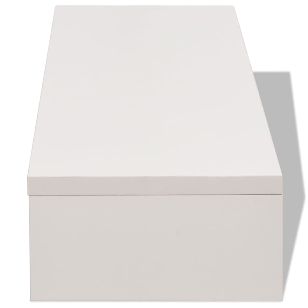 Monitor Stand Engineered Wood 60x23.5x12 cm White