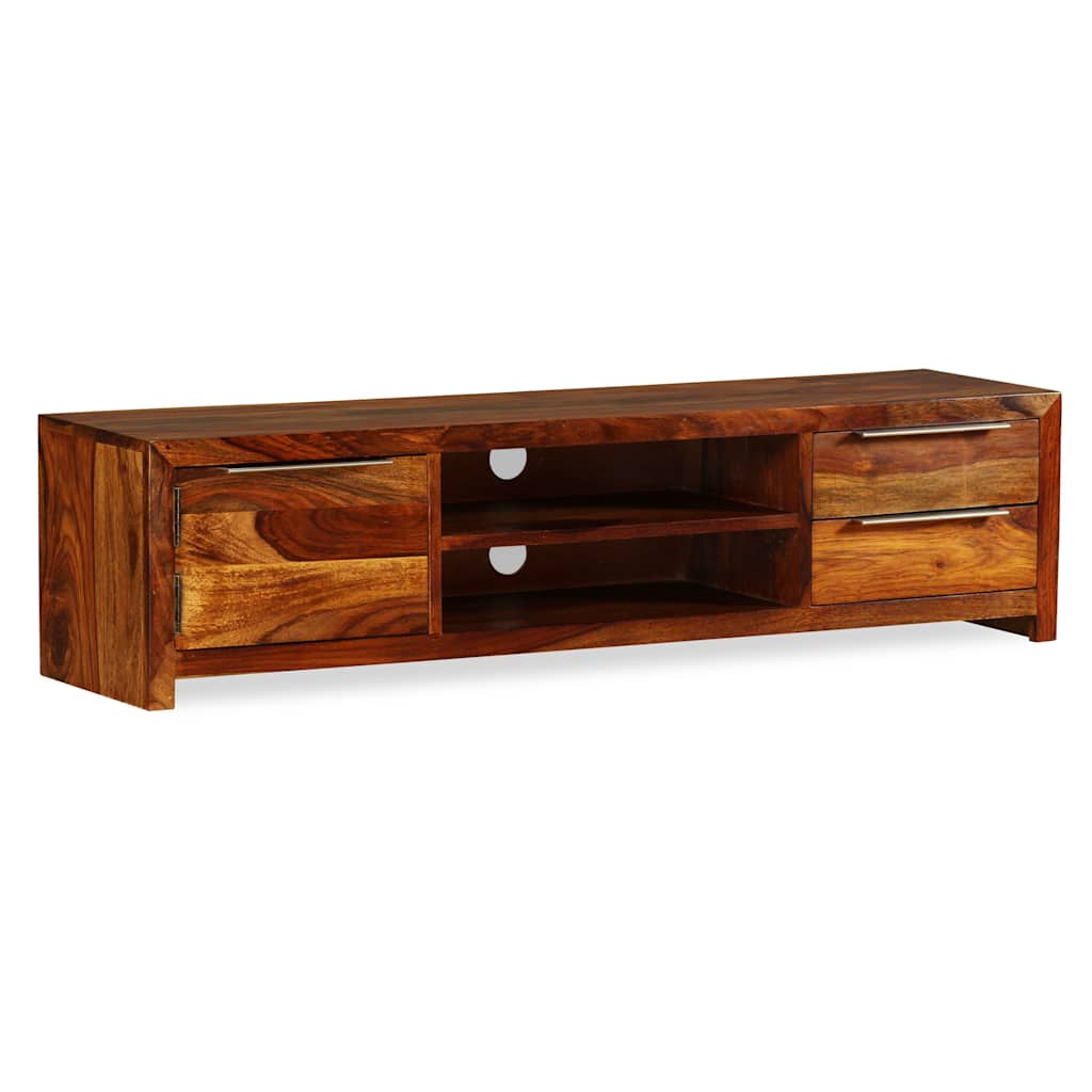 TV Cabinet Solid Acacia Wood 120x30x30 cm