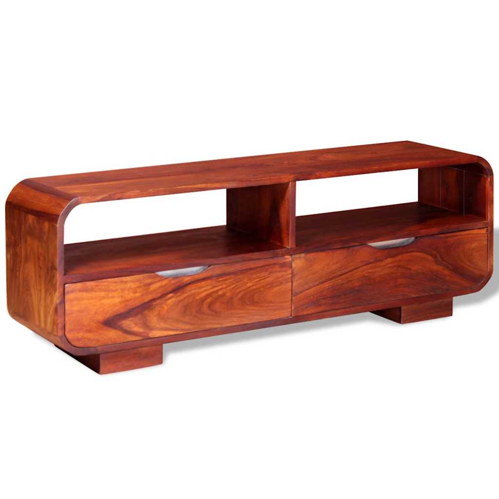 TV Cabinet Solid Acacia Wood 116x30x40 cm