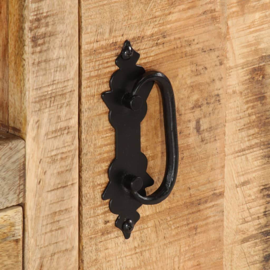 TV Cabinet Rough Mango Wood 110x30x50 cm