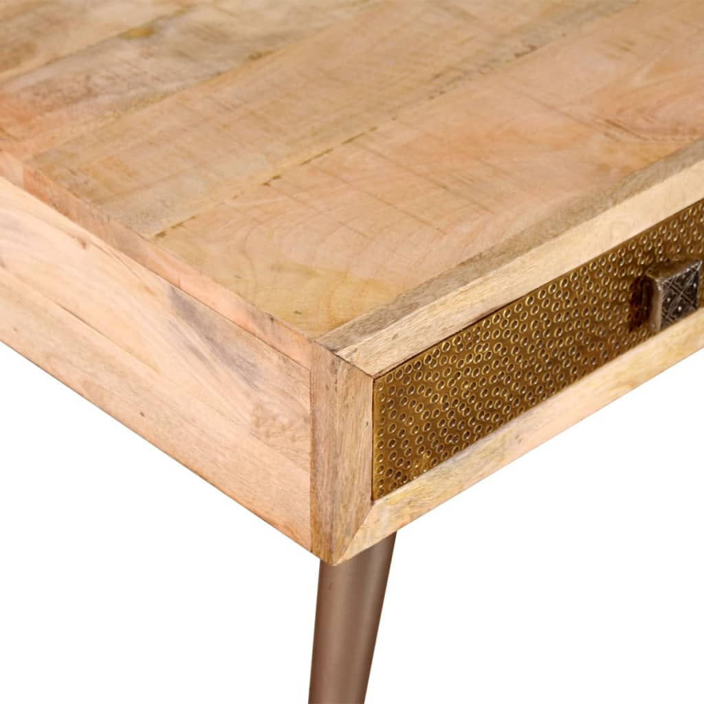 Coffee Table with Drawers Solid Mango Wood 105x55x41 cm