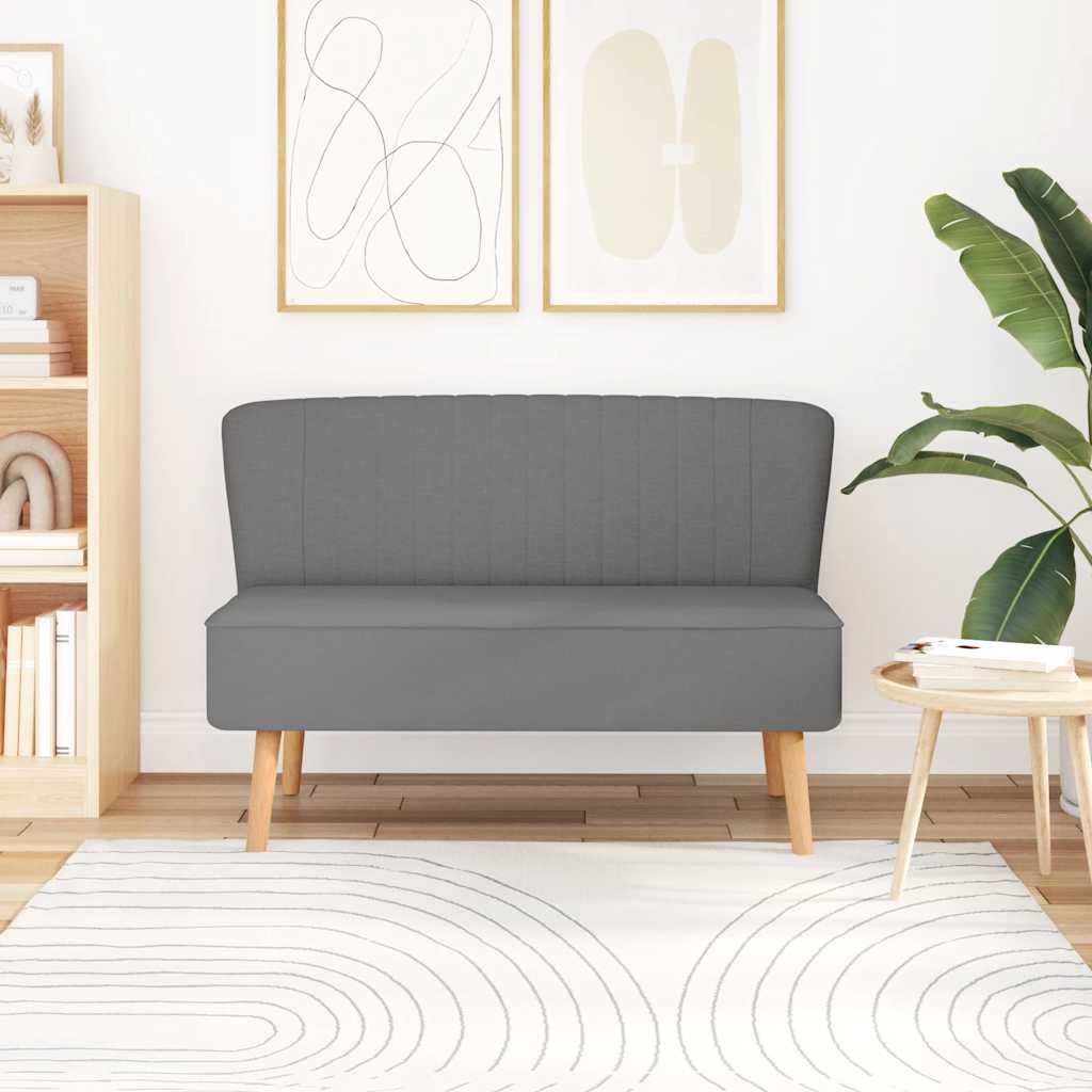 Sofa Fabric 117x55.5x77 cm Light Grey