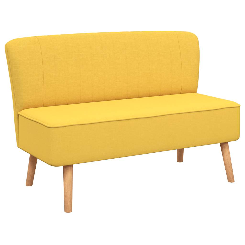 Sofa Fabric 117x55.5x77 cm Yellow