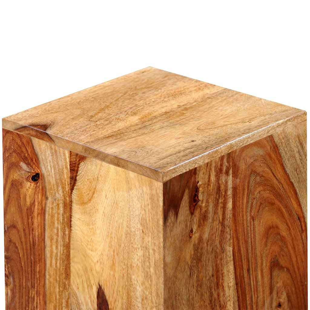 3 Piece Plant Stands Solid Acacia Wood Brown