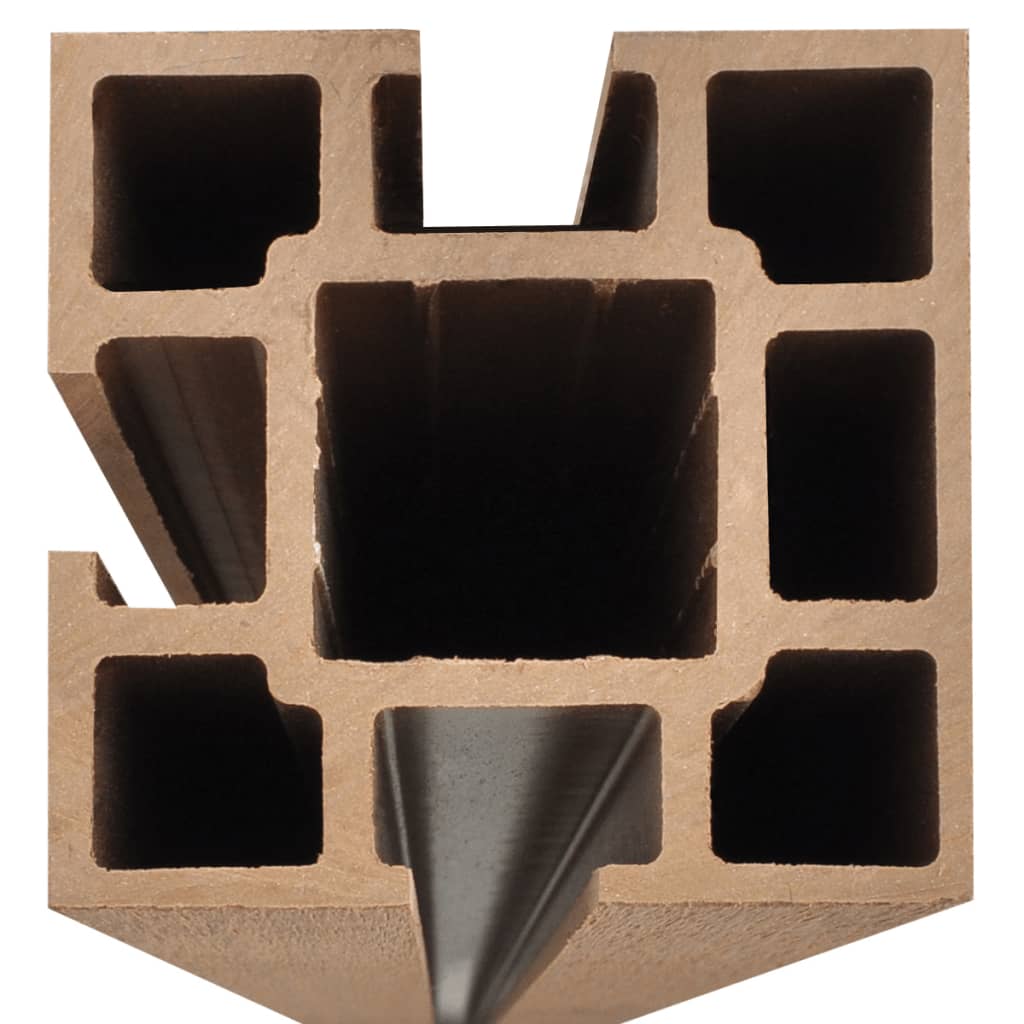 Garden Fence Panels 2 pcs WPC 361 cm Brown
