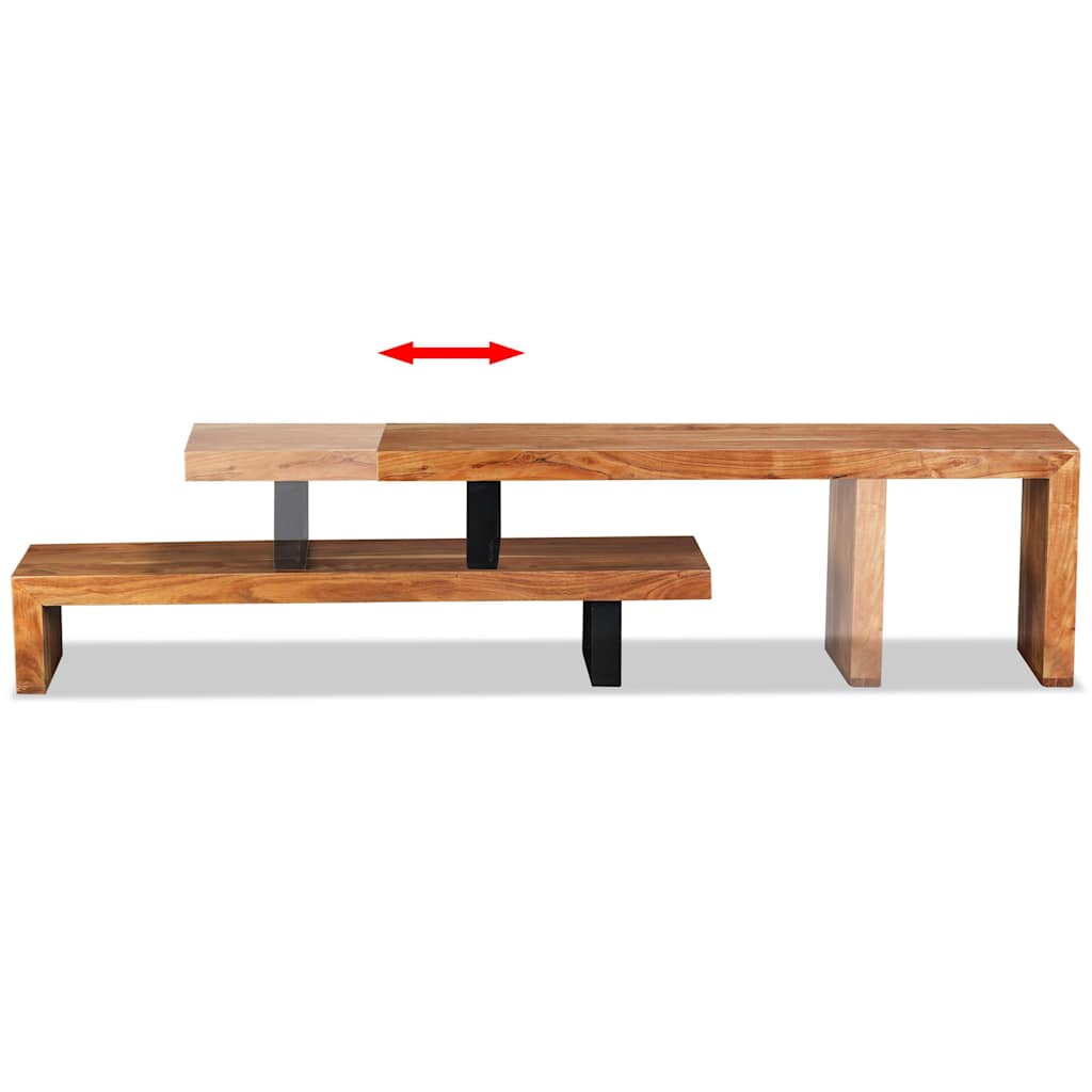 TV Stand Solid Acacia Wood