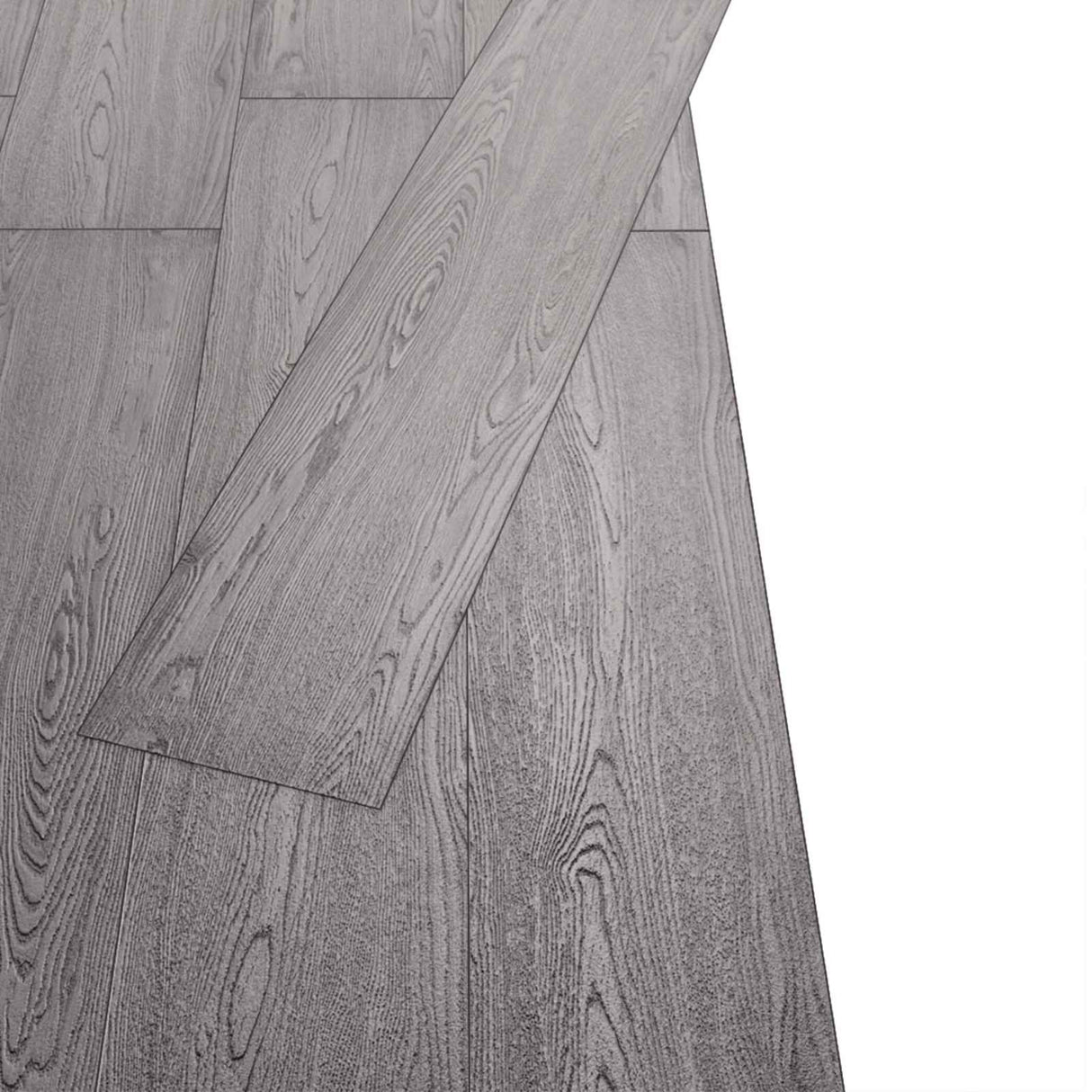 Flooring Planks 18 pcs Dark Grey 5.26 m² PVC