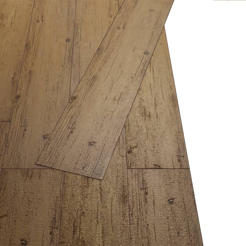 Self-adhesive PVC Flooring Planks 5.02 m² 2 mm Walnut Brown