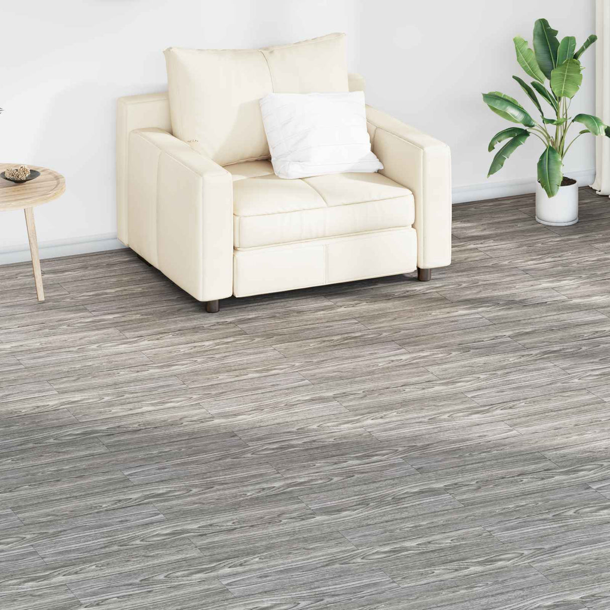 Flooring Planks 36 pcs Dark Grey 5,02 m² PVC