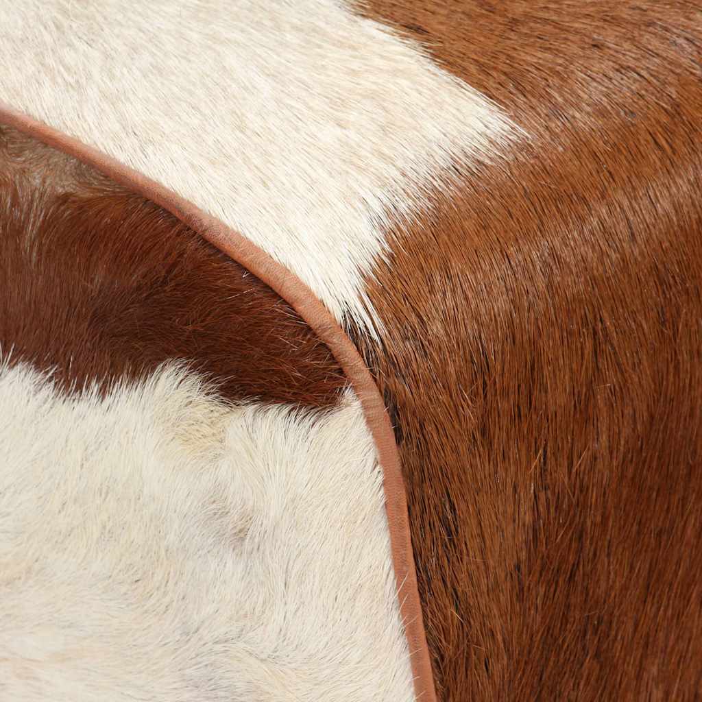 Stool Genuine Goat Leather 60x30x50 cm
