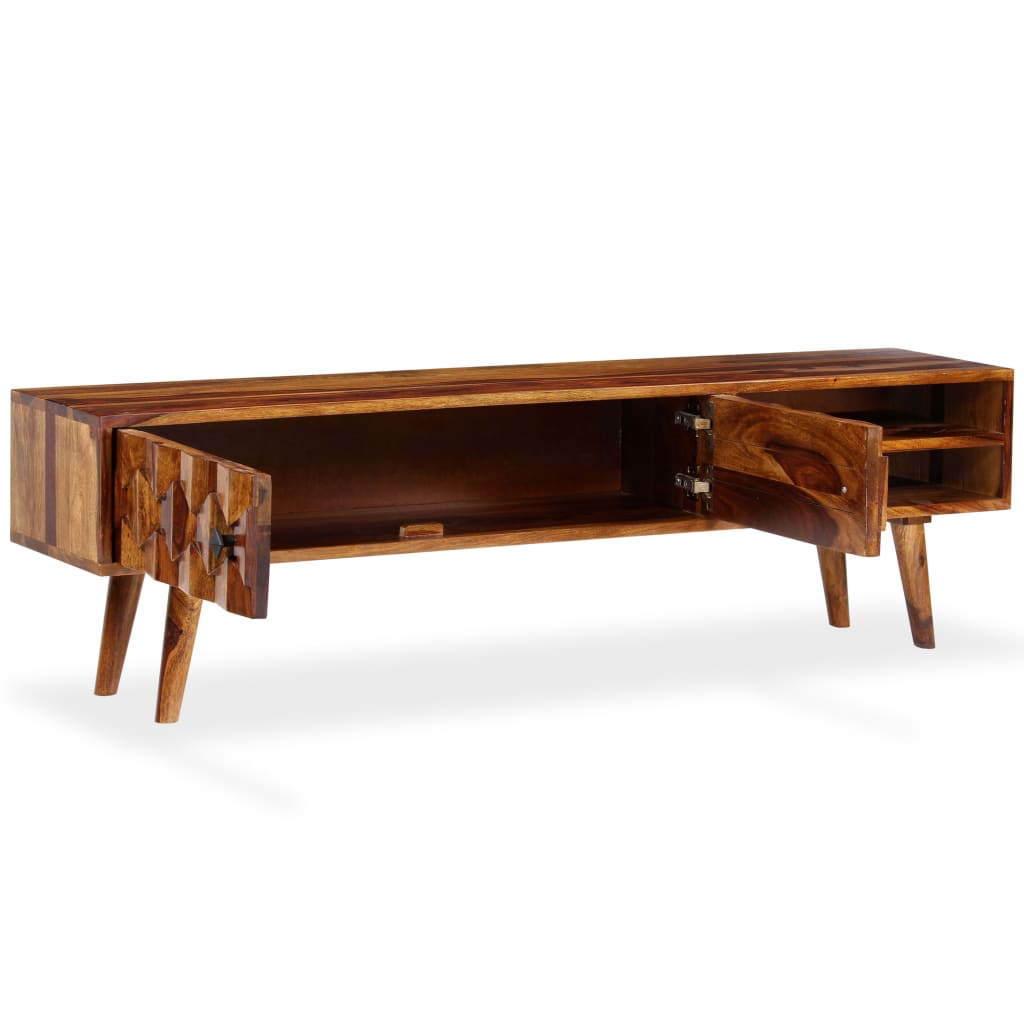 TV Cabinet Solid Acacia Wood 140x30x40 cm