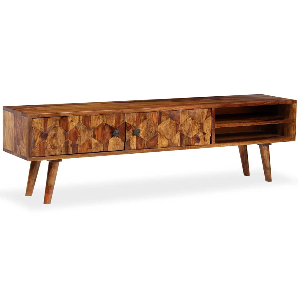 TV Cabinet Solid Acacia Wood 140x30x40 cm
