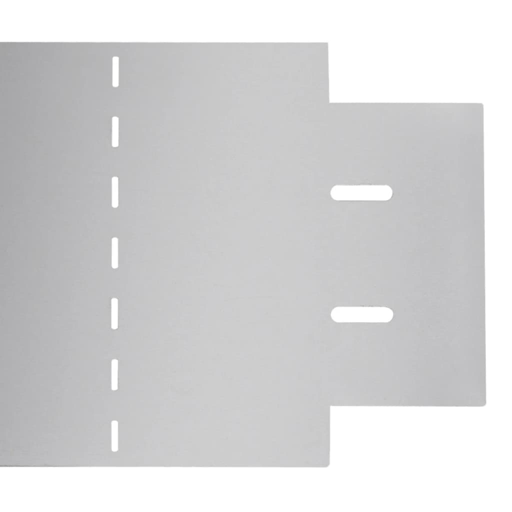 Lawn Fences 5 pcs Galvanised Steel 100x19 cm