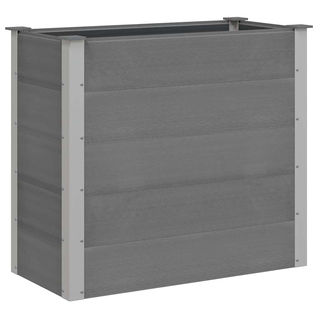 Garden Raised Bed WPC 100x50x91 cm Grey