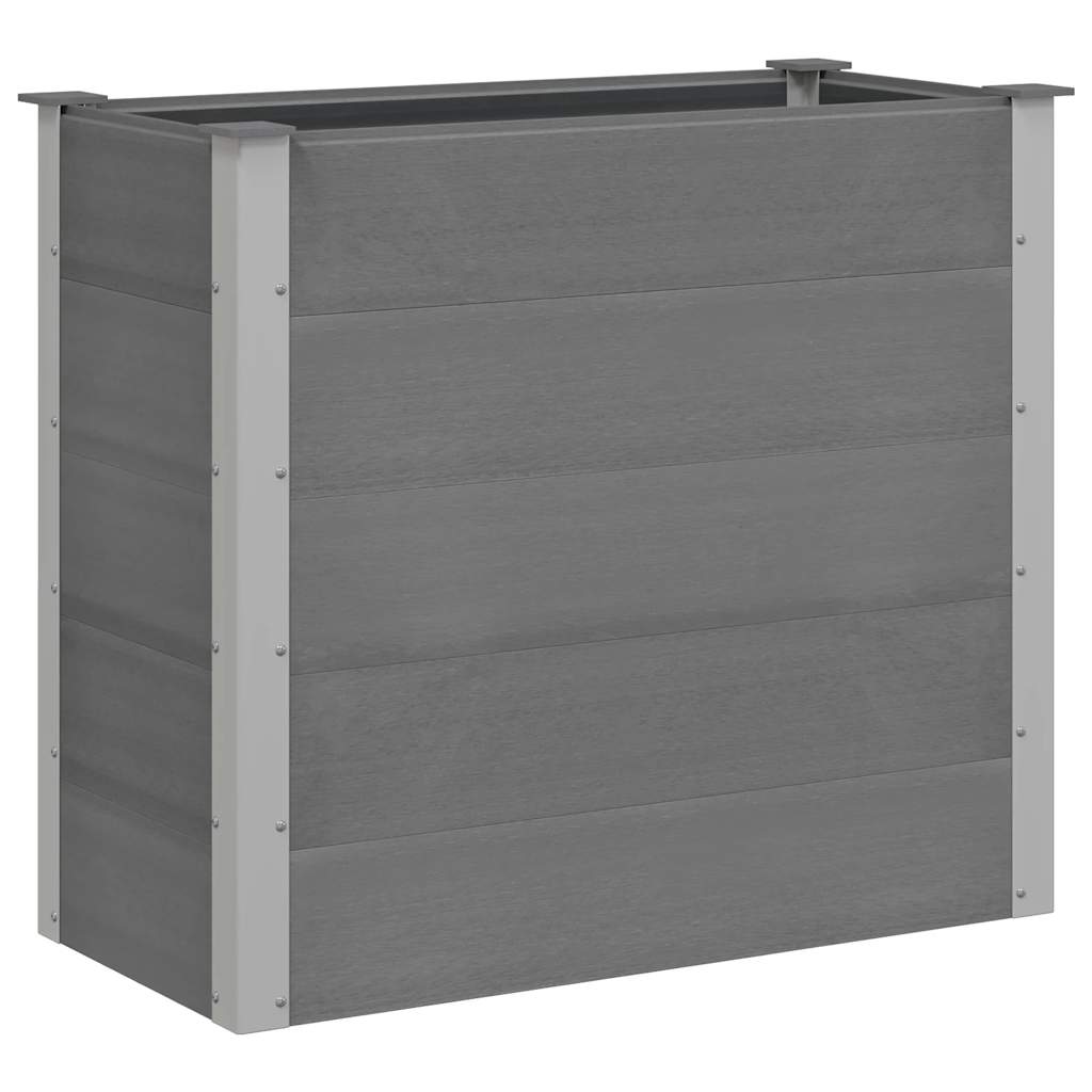 Garden Raised Bed WPC 100x50x91 cm Grey