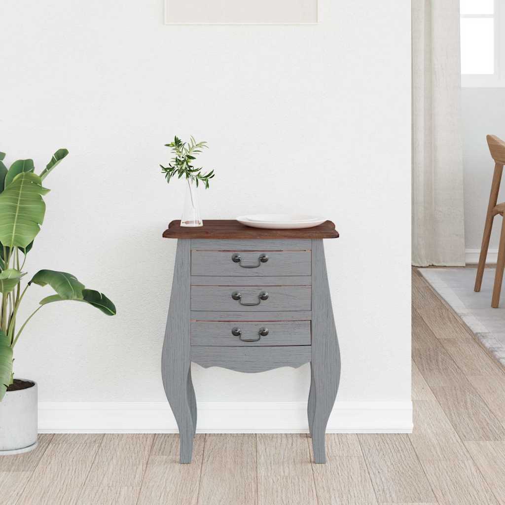 Bedside Cabinet Solid Mahogany Wood 48x35x64 cm