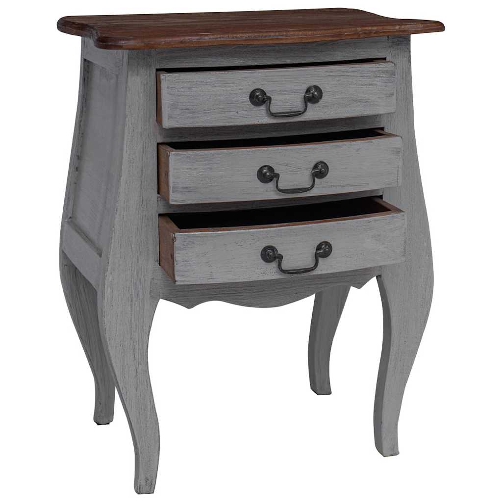 Bedside Cabinet Solid Mahogany Wood 48x35x64 cm