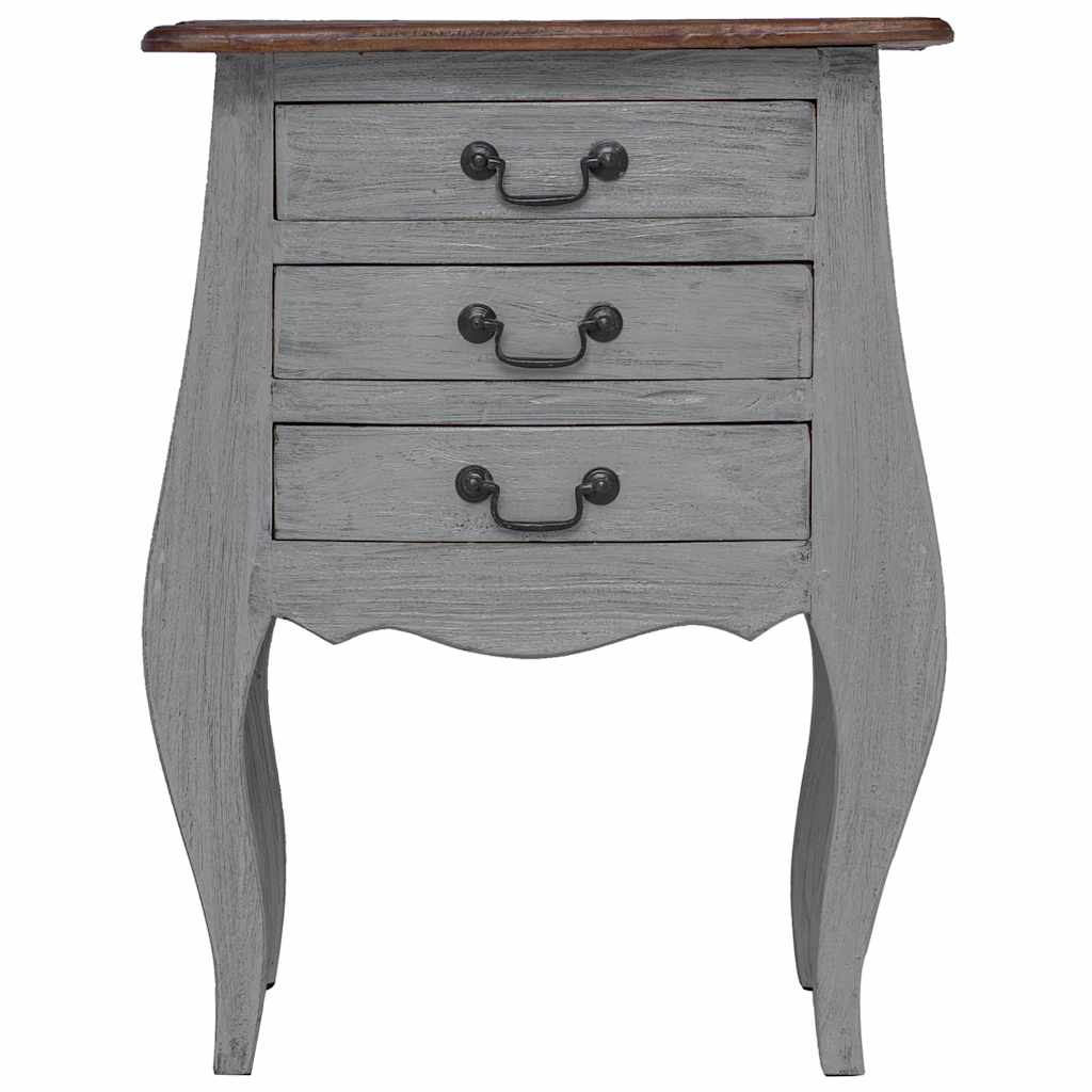 Bedside Cabinet Solid Mahogany Wood 48x35x64 cm