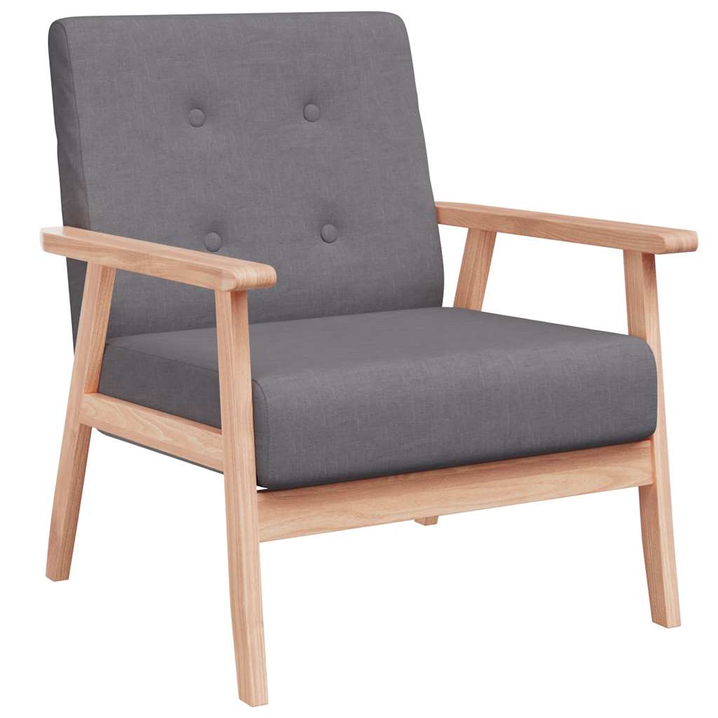 Armchair Dark Grey Fabric