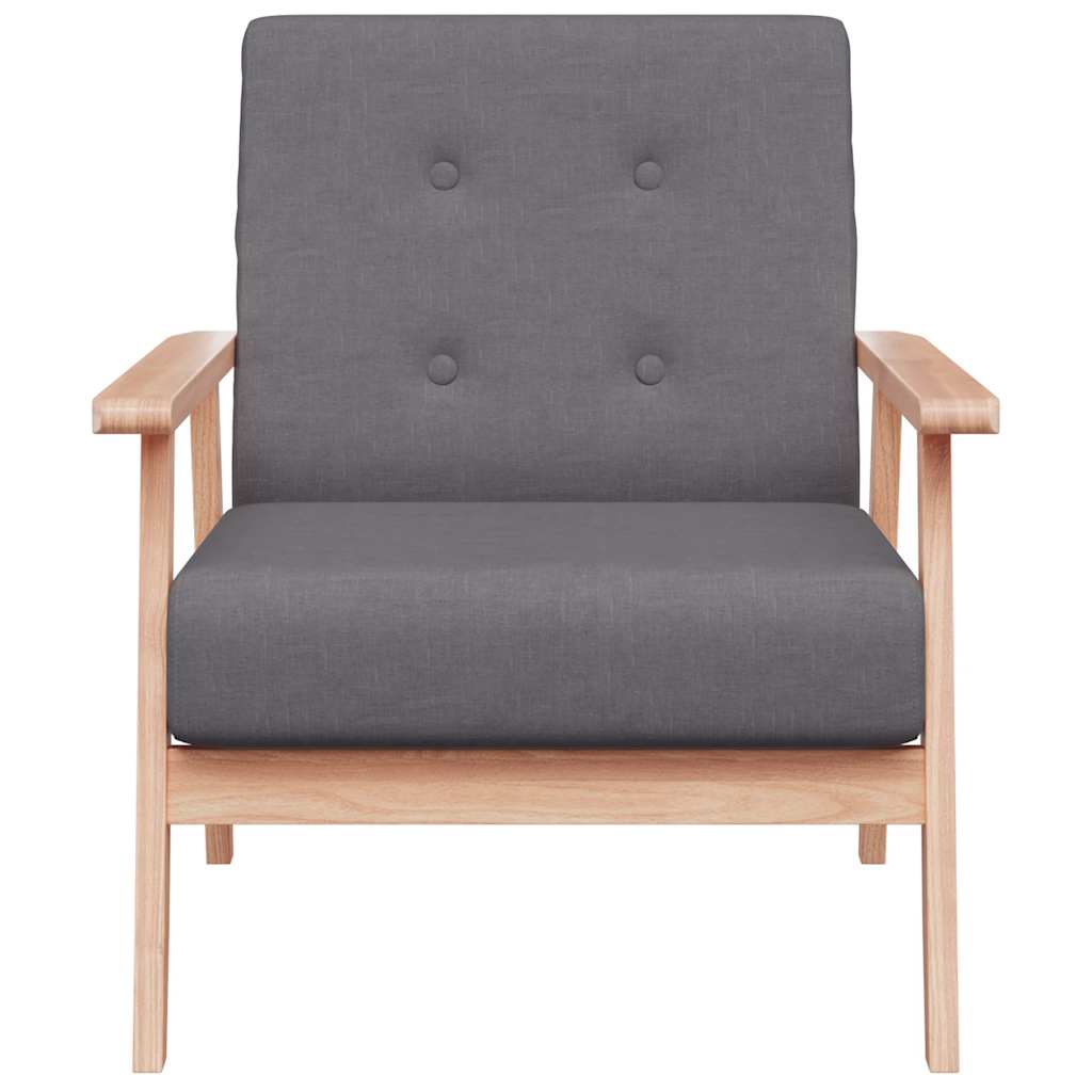 Armchair Dark Grey Fabric