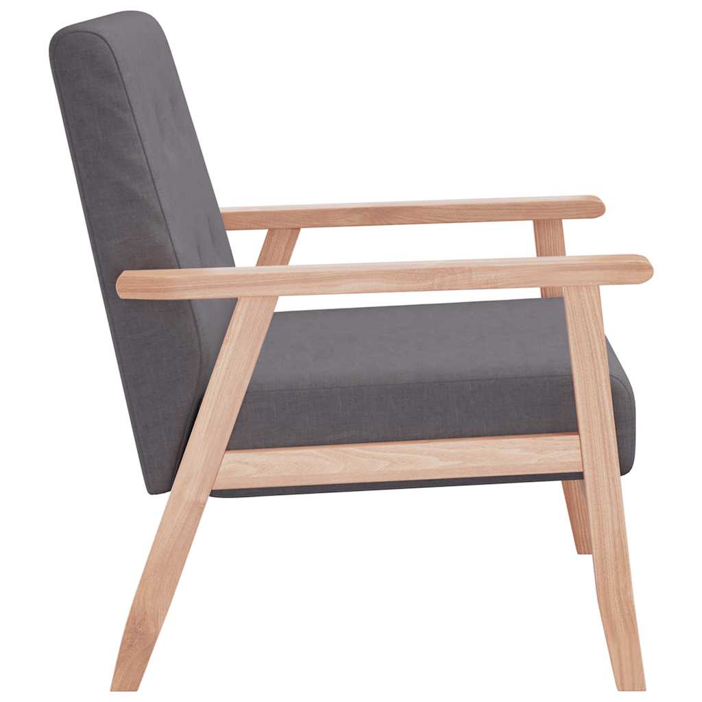 Armchair Dark Grey Fabric