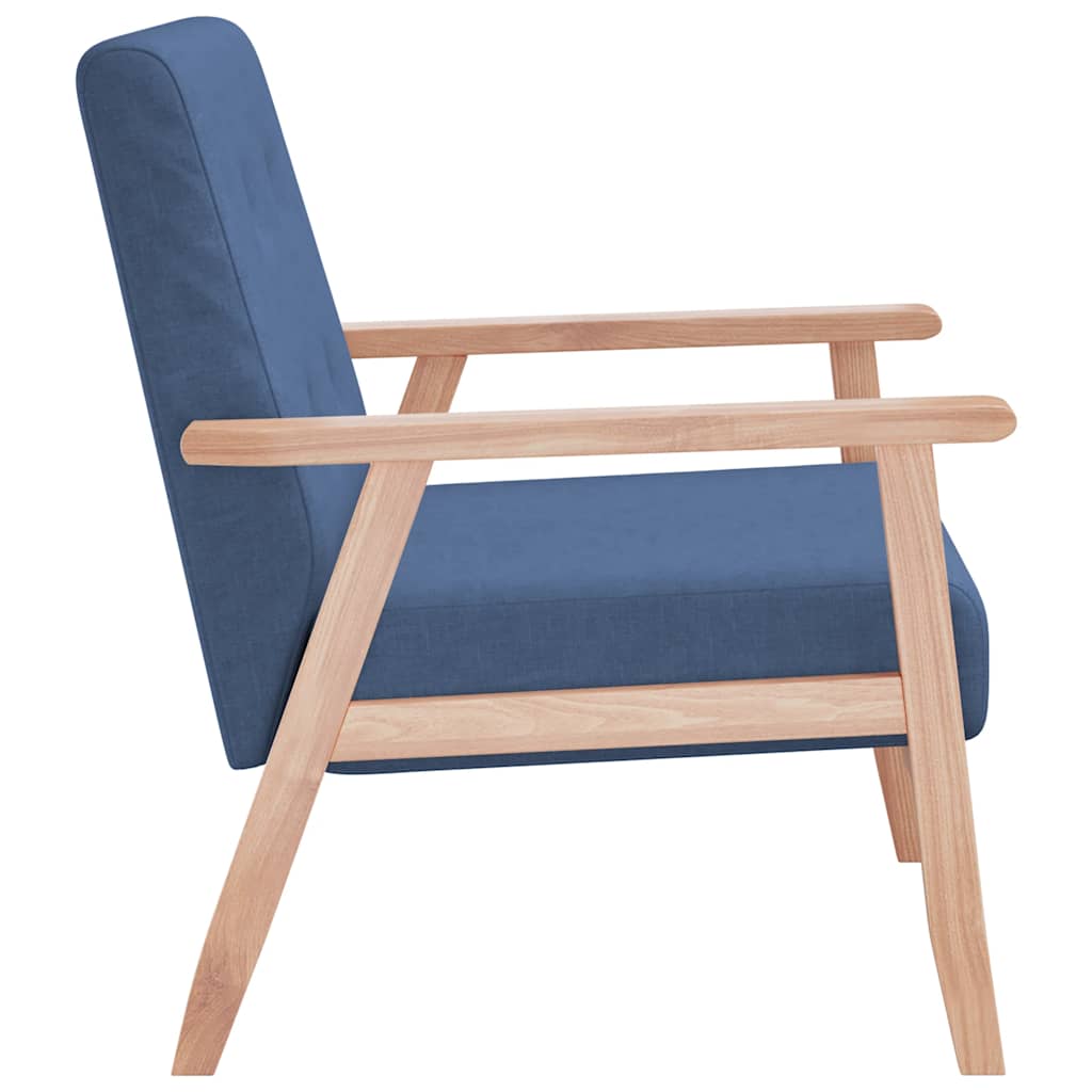 Armchair Blue Fabric