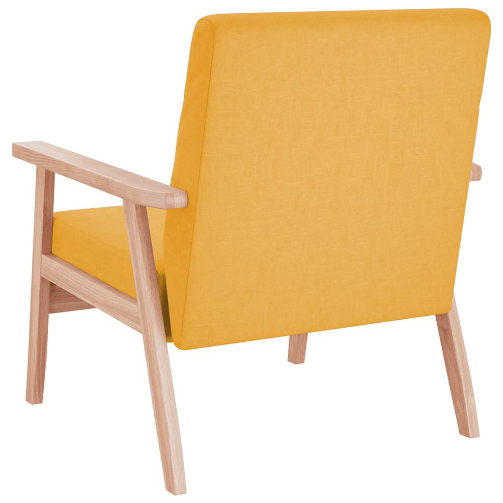 Armchair Yellow Fabric