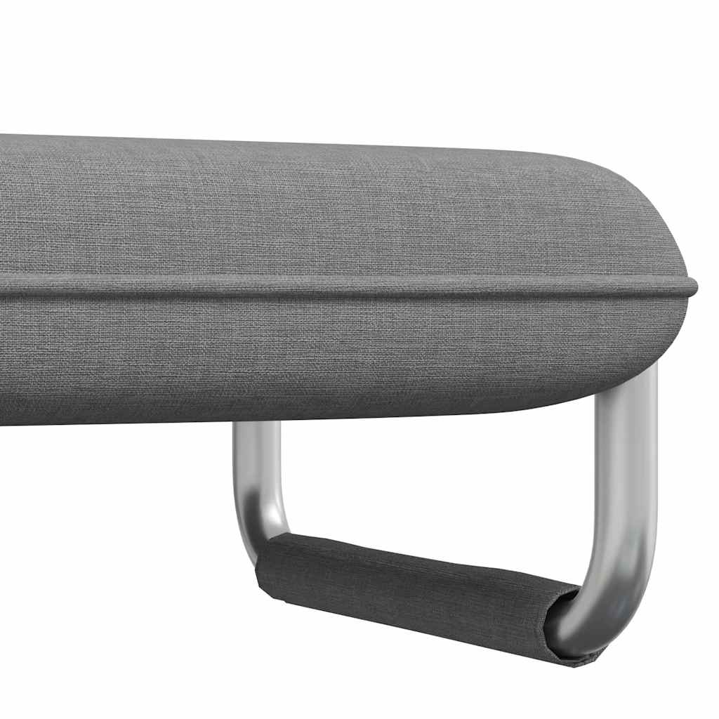 Swivel Chair and Sofa Bed Light Grey Fabric