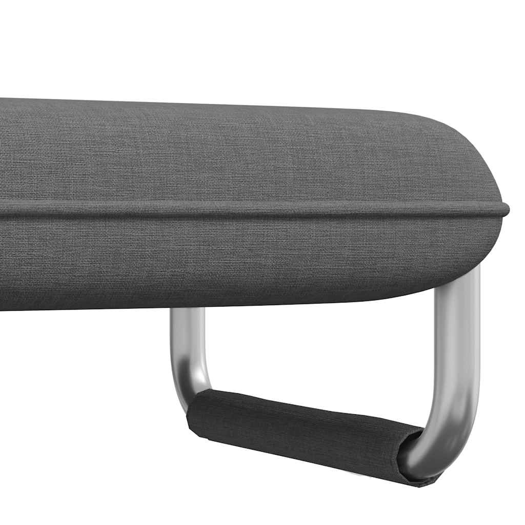 Swivel Chair and Sofa Bed Dark Grey Fabric