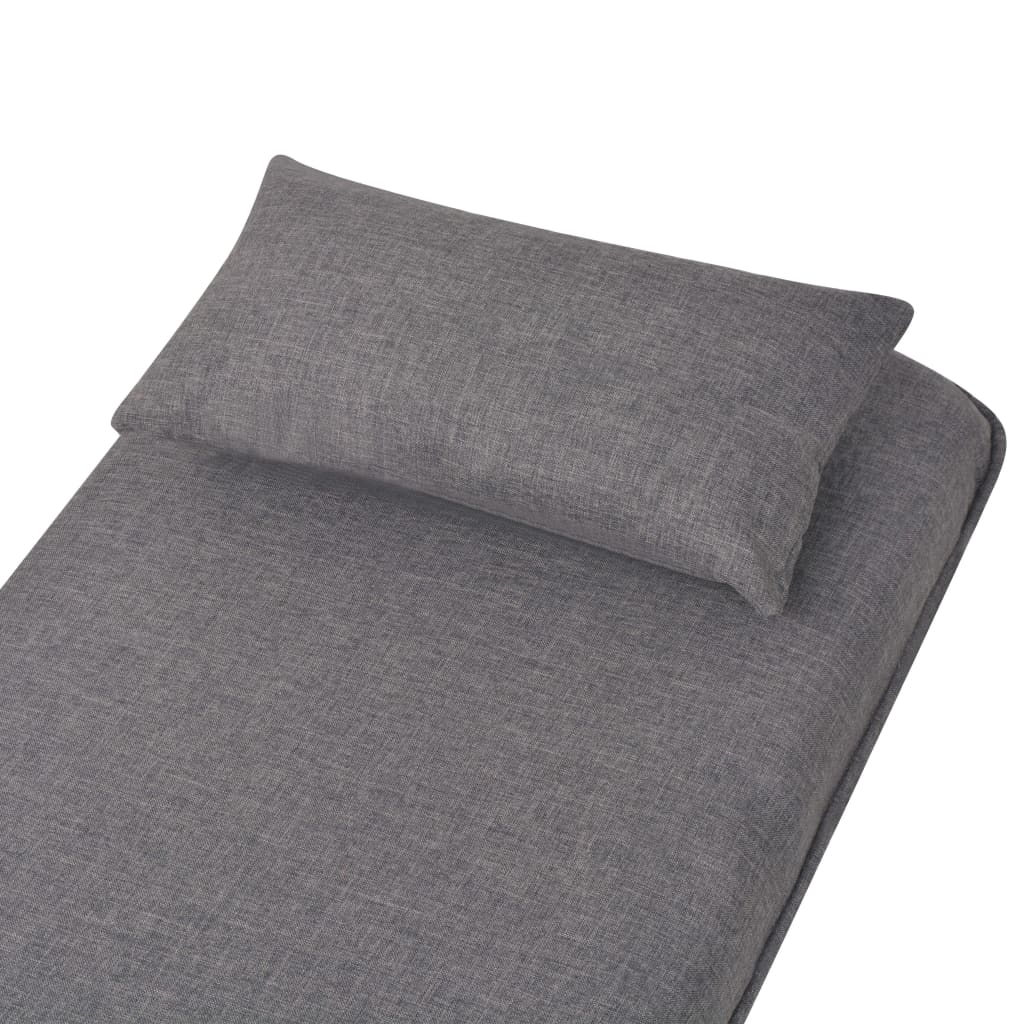 Swivel Chair and Sofa Bed Dark Grey Fabric