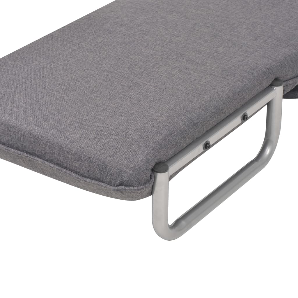 Swivel Chair and Sofa Bed Dark Grey Fabric