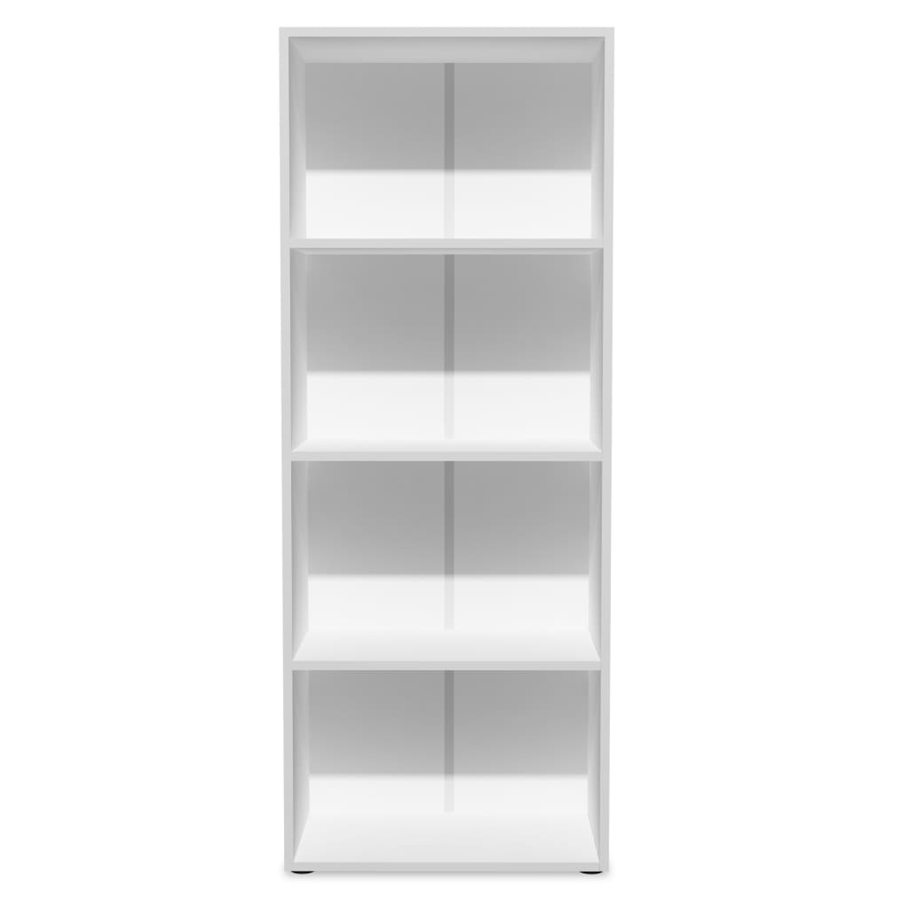 Bookshelf Engineered Wood 60x31x155 cm white