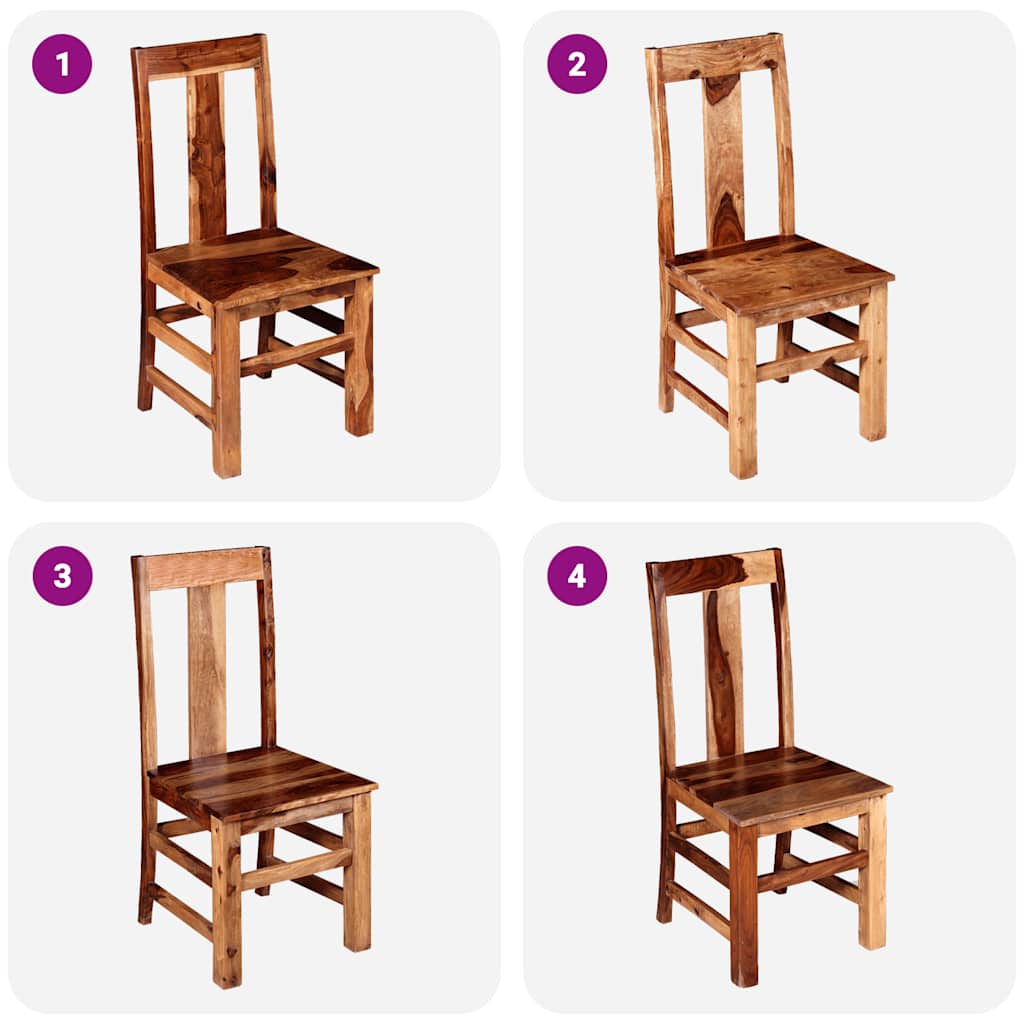 Dining Chairs 4 pcs Solid Wood