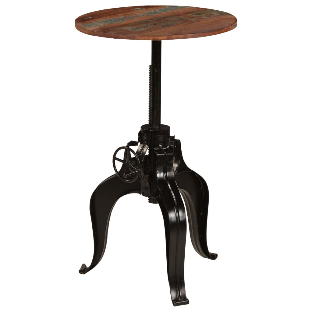 Bar Table Solid Reclaimed Wood 60x(76-110) cm