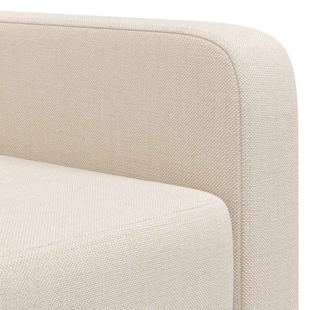 Armchair Cream White Fabric