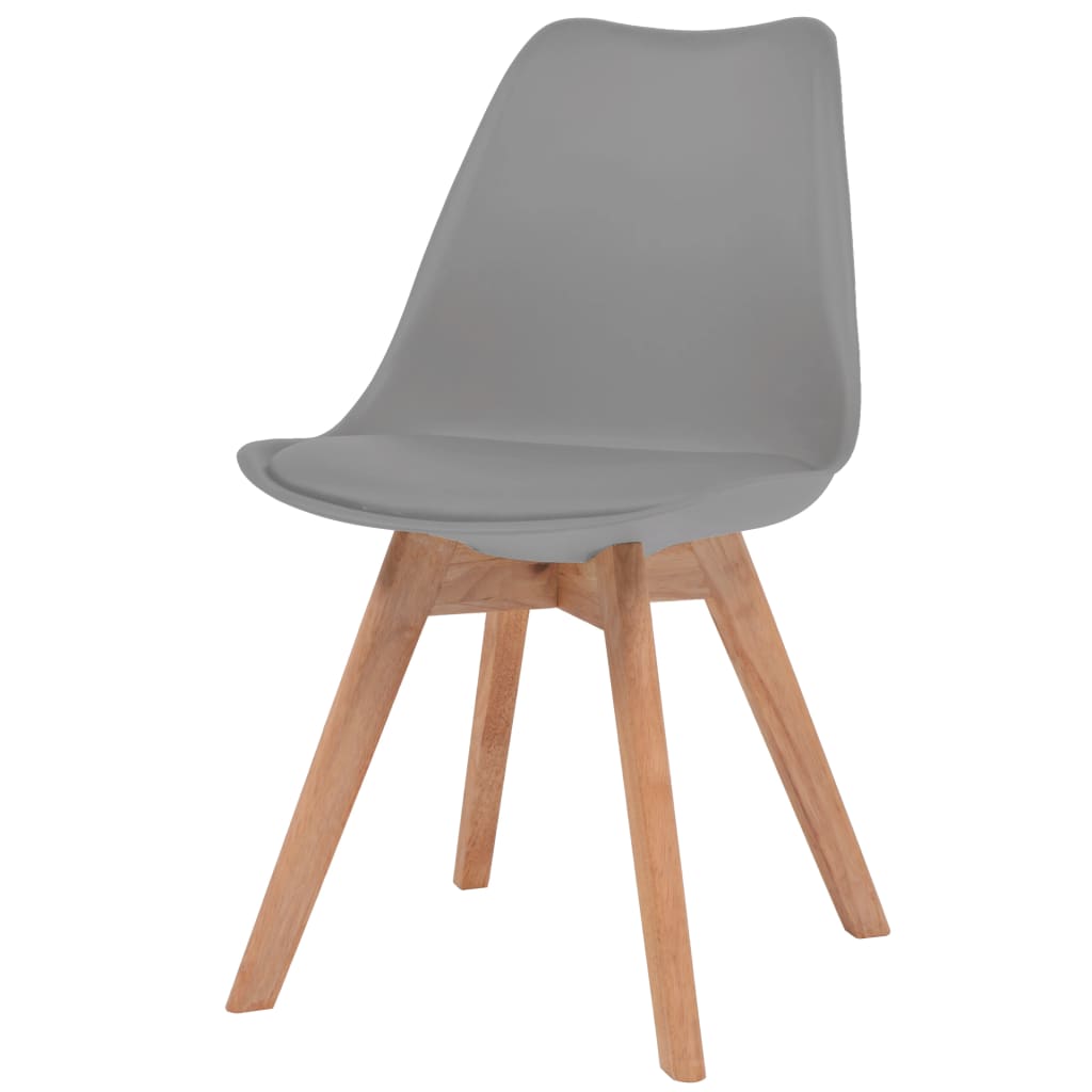 Dining Chairs 6 pcs Grey Plastic